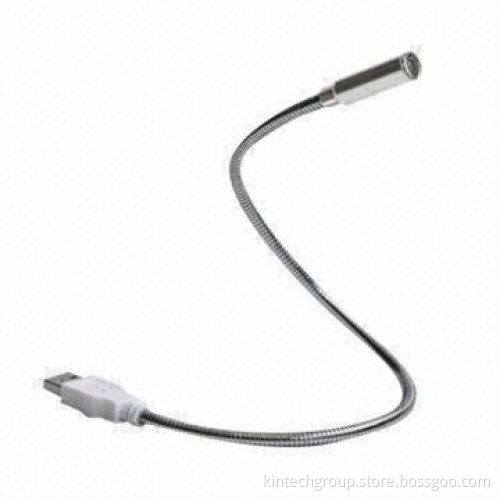 USB Lights, Single LED Aluminum Head with 5V DC Working Voltage and 20mA Current